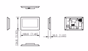 Монитор LCD 7" IP домофон/WIFI POE VTH2621G-WP DAHUA
