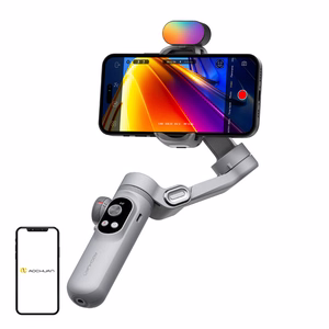 AOCHUAN X Pro stabilizatorius su RGB apšvietimu (pilkas)