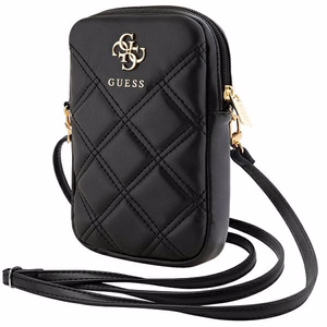 Guess krepšys GUWBZPSQSSGKjuodas/black Zip Quilted 4G
