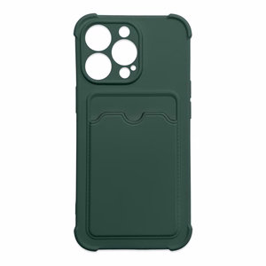 Card Armor Case чехол-кошелёк для Xiaomi Redmi 10X 4G / Xiaomi Redmi Note 9 силиконовый бронированный с воздушной подушкой зелёный