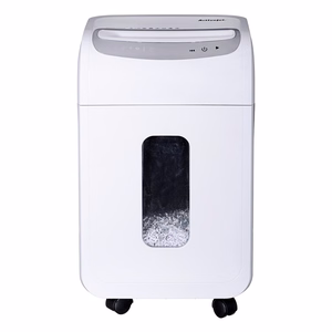 Activejet ASH-1602M dokumentų naikiklis Smulkinimas itin mažais gabalėliais 60 dB 22,8 cm Juoda, Sidabras, Balta