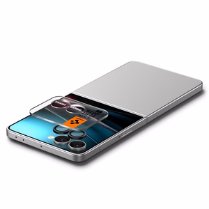 Spigen Optik Pro HD Glas.TR EZ Fit 2 rinkinys Kameros apsauga Samsung Galaxy Z Flip 7 - juodas