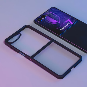 3mk Satin Armor Case+ for Samsung Galaxy Z Flip 7 - Transparent Black