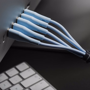 Кабель USB A to USB C Forcell F-Energy QC4.0 3A 66W Silicone 1 m C342 синий