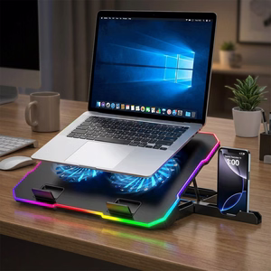 Wozinsky WDCX-A26 NitroCool RGB игровой коврик охлаждения для ноутбука черный