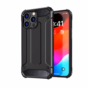 iPhone 15 Pro Hybrid Armor dėklas - mėlynas