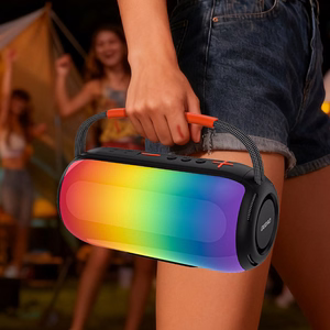 Dudao Y21 belaidis garsiakalbis su RGB apšvietimu Bluetooth 5.3 - juodas