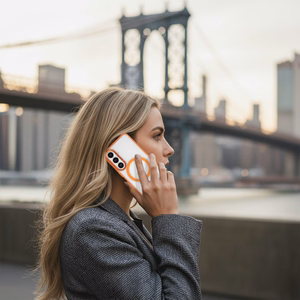 Liavec Soft Dėklas Metal Frame for Samsung Galaxy S26 Plus oranžinis
