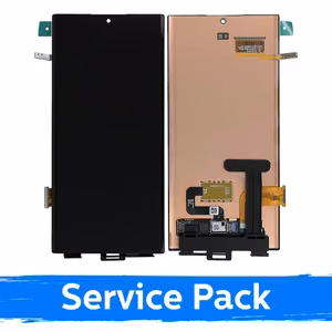 LCD Display Compatible With Samsung S908 S22 Ultra Black (Service Pack) (NF version)