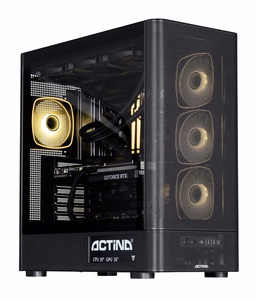 Actina 5901443440260 PC AMD Ryzen™ 7 9850X3D 32 GB DDR5-SDRAM 2 TB SSD NVIDIA GeForce RTX 5090 Windows 11 Home „Midi Tower“ Juoda