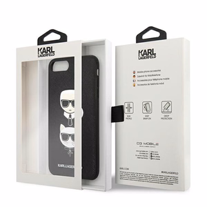 Karl Lagerfeld Saffiano Karl&Choupette Head case for iPhone 7 Plus / iPhone 8 Plus - black