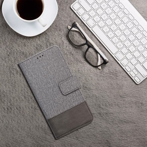 GOMMA knygos tipo dėklas telefonui SAMSUNG A41 pilkas