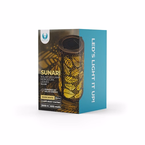 Forever Light Solar LED lempa Moroccan leaves SUNARI FLS-210