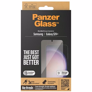 PanzerGlass itin platus apsauginis stiklas su aplikatoriumi Samsung Galaxy S24+