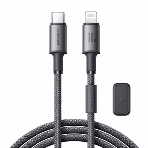 USB kabelis Joyroom SA-50 USB-C to Lightning 30W 1.2m tamsiai pilkas