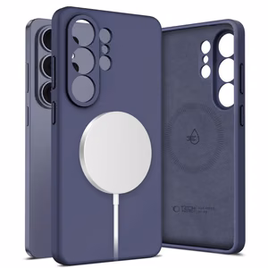 Силиконовый чехол Tech-Protect MagSafe для Samsung Galaxy S26 Ultra — фиолетовый