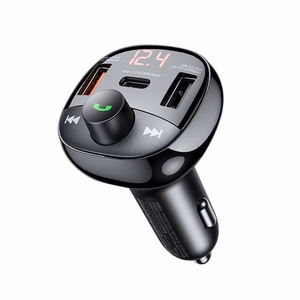 FM modulator Remax RCC331 54.5W 2xUSB-A/1xUSB-C black