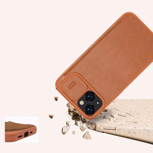 Чехол Nillkin Qin Pro Leather Apple iPhone 14 Plus синий