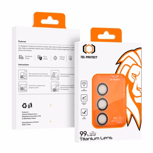 Grūdintas stiklas Tel Protect Titanium Lens 99% AR on camera for Samsung Galaxy S26 Plus transparent (lęšis 3 vnt.)