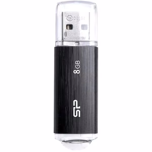 SILICON POWER Ultima U02 Pendrive USB atmintinė 8 GB USB 2.0 (SP008GBUF2U02V1K) Juoda