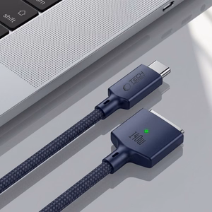 Tech-Protect MMC01 Ultraboost USB-C / USB-C MagSafe 3 140W 200cm laidas MacBook - tamsiai mėlynas