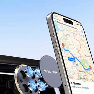 Wozinsky WUMKO magnetinis telefono laikiklis automobilio oro angai - juodas