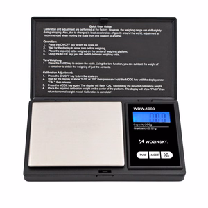 Wozinsky WDW-1000 Jewelry Scale 200g 0.01g Precision Illuminated - Black