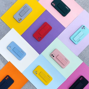 Wozinsky Kickstand Case silikoninis dėklas su stovu, skirtas Samsung Galaxy A22 4G, tamsiai žalias
