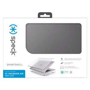 Speck SmartShell dėklas, skirtas MacBook Air 13.6" (M5 / M4 / M3 / M2, 2026–2022), „Obsidian“ spalvos