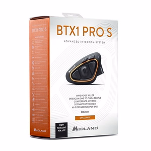 Motociklo interkonas Midland BTX1 PRO S-SINGLE