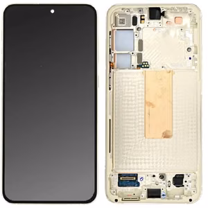 LCD ekranas Samsung S916 S23+ 5G su lietimo ekranu ir rėmeliu Cream originalus (paslaugų paketas)
