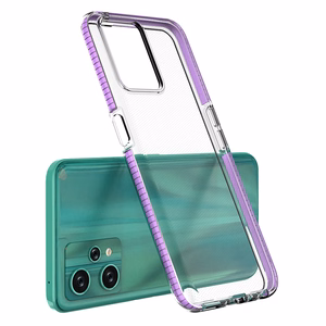 Spring dėklas Realme 9 Pro silikoninis dangtelis su rėmeliu juodas