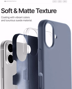 Case Mercury Pure Magsafe Silicon Case Apple iPhone 16e/17e lavander gray