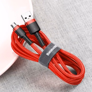 Micro USB Baseus Cafule 1.5A 2m (raudonas)