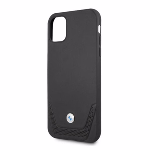 BMW odinis perforuotas dėklas iPhone 11 / Xr - juodas