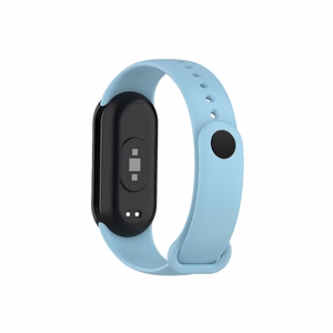 SILICONE STRAP MI BAND 8/M8 (9). LIGHT BLUE