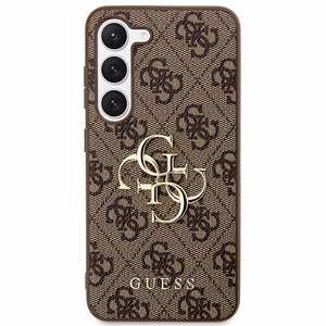 Guess GUHCS23S4GMGBR S23 S911 коричневый/коричневый жесткий кейс 4G Большой металлический логотип