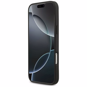 Dėklas Guess PU 4G Metal Logo Apple iPhone 17 Pro Max pilkas