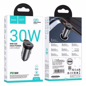 Įkroviklis automobilinis Hoco NZ16 30W (1xUSB-C) juodas