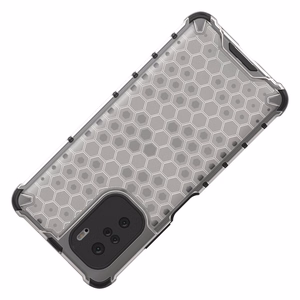 Honeycomb dėklas šarvuotas dėklas su TPU buferiu Xiaomi Redmi K40 Pro+ / K40 Pro / K40 / Poco F3 raudonas