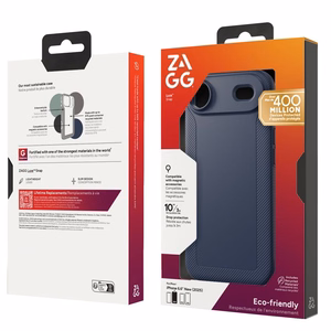 ZAGG dėklas LUXE SNAP suderinamas su MagSafe IPHONE 17 Air tamsiai mėlynas