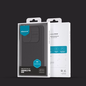 Nillkin CamShield Pro dėklas Samsung Galaxy A55 su kameros dangteliu - juodas