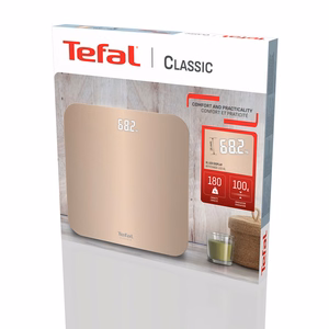 Tefal Classic PP1900V0 – kvadratinės elektroninės asmeninės svarstyklės, smėlio spalvos