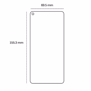 Tempered glass 2,5D for Realme 8 5G