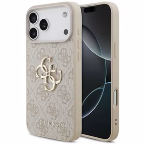 Guess 4G Big Logo Чехол для iPhone 17 Pro Max - розовый