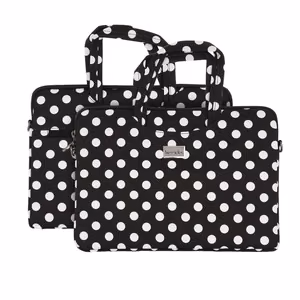Wonder Briefcase Laptop 13-14 inches Black Polka-Dot