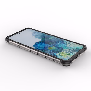 Honeycomb case бронированный чехол с гелевой рамкой для Samsung Galaxy S22+ (S22 Plus) прозрачный