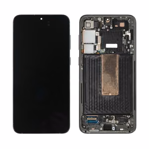 LCD Display Compatible With Samsung S916 S23 Plus with Frame / Phantom Black (Graphite) / HQ