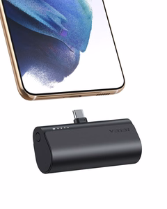 Powerbank Veger PlugOn (W0556/V0556) PD QC3.0 3A 20W 5000 mAh with a built-in connector Type C black