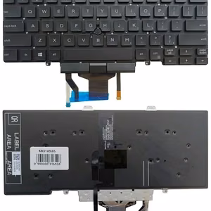 Klaviatūra DELL Latitude 5400, 5401, 5410, 5411, su apšvietimu ir trackpoint, US